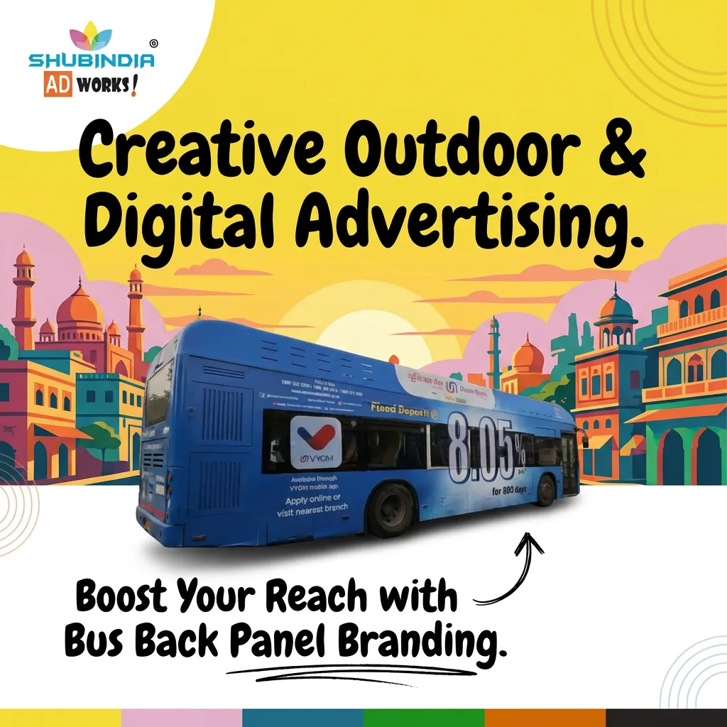 Bus panel & bus back branding creative by Shubindia Ad Works 1 — Shubindia Ad Works