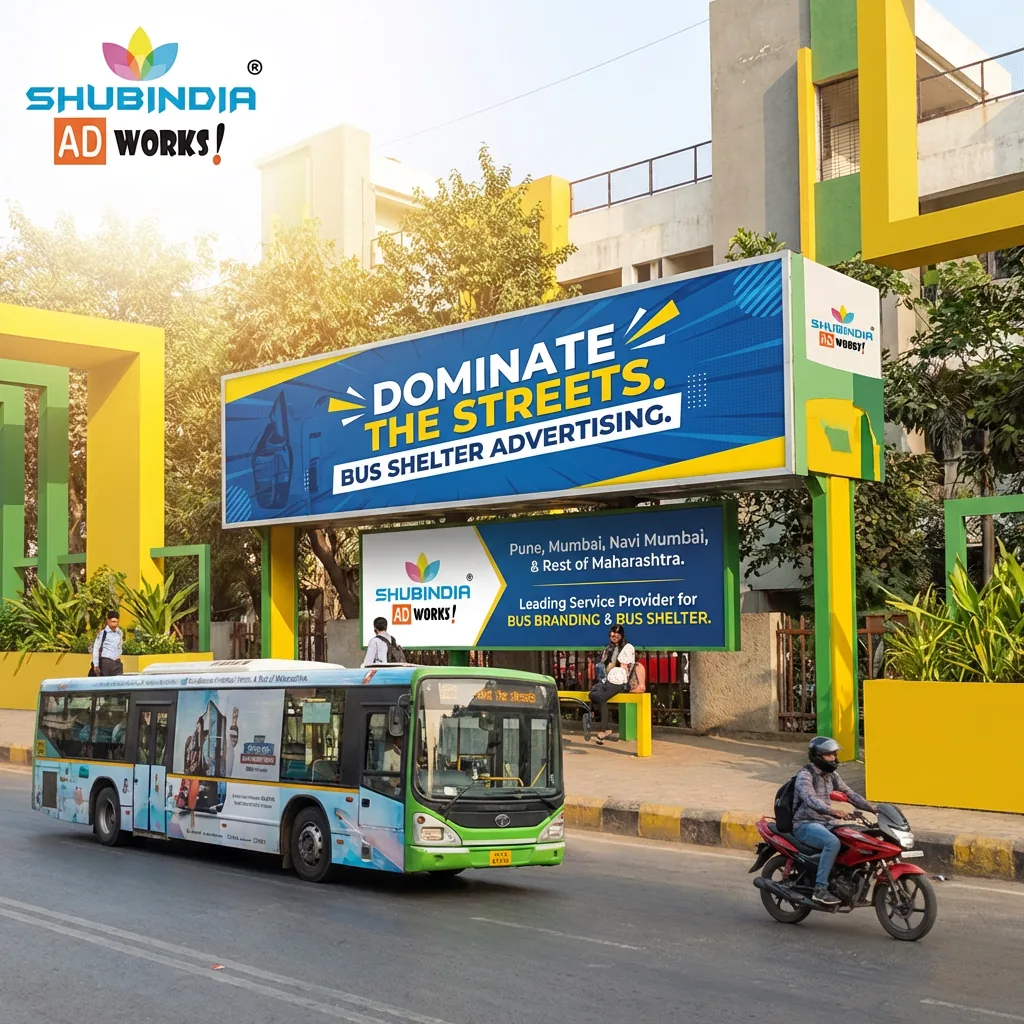 Bus shelter advertising creative by Shubindia Ad Works 5 — Shubindia Ad Works