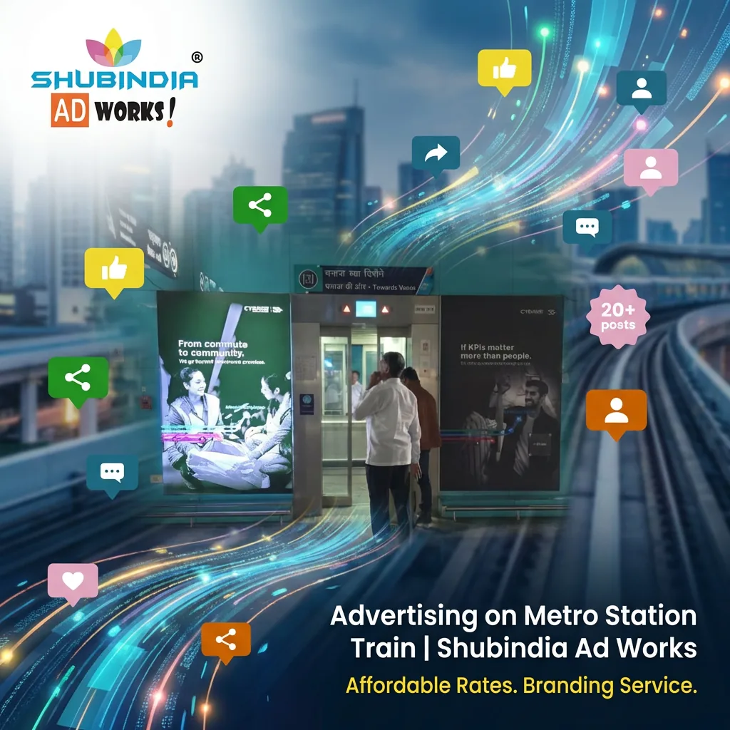 Metro advertising creative by Shubindia Ad Works 2 — Shubindia Ad Works
