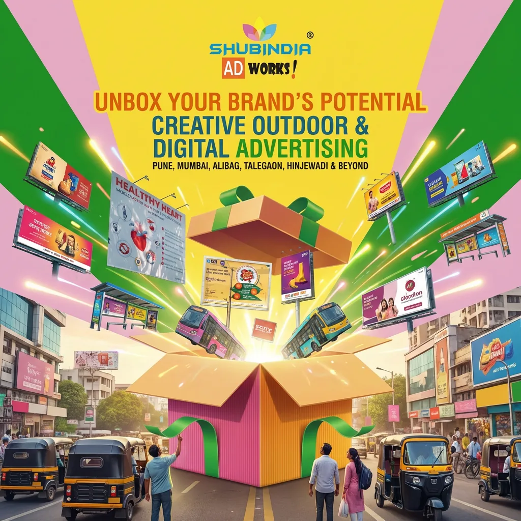 Outdoor / hoarding advertising creative by Shubindia Ad Works 2 — Shubindia Ad Works