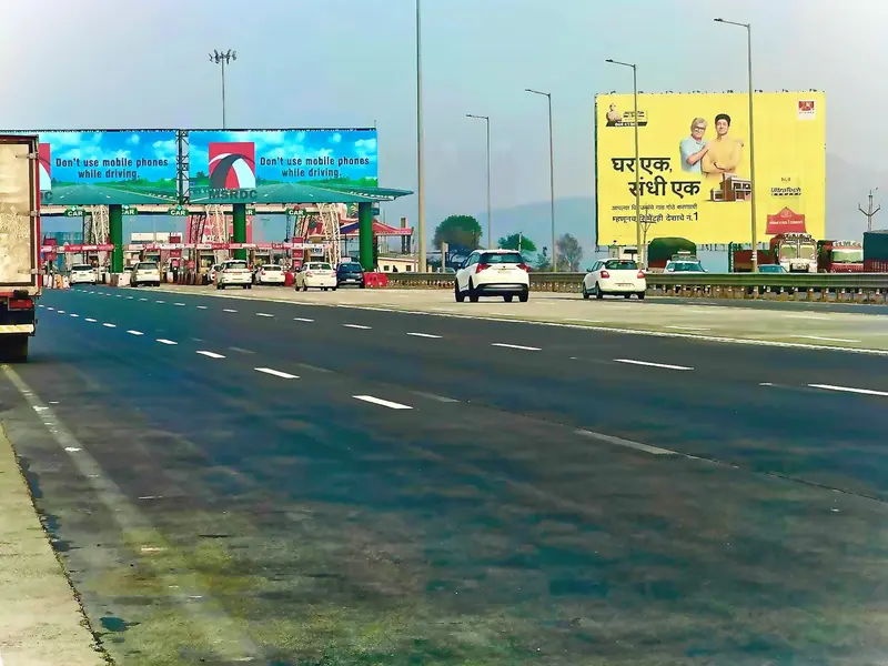 UltraTech Cement hoarding on PMRDA highway - 100% legal outdoor advertising campaign by Shubindia Ad Works
